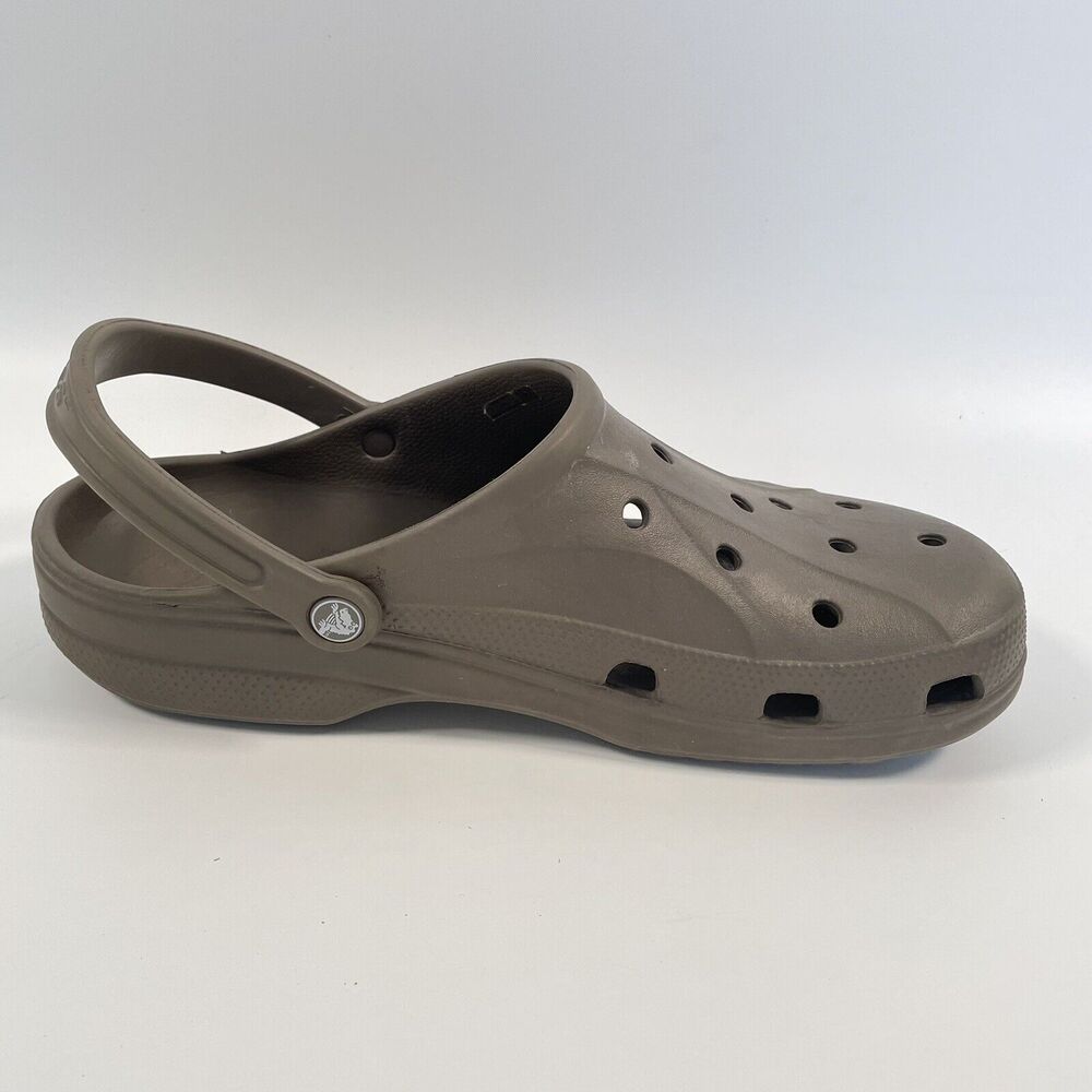 Crocs Classic Slip On Clogs Sandals Mens Ultra Light Waterproof Brown Size 13